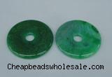 NGP1373 7*50mm - 8*55mm donut agate gemstone pendants