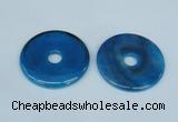 NGP1374 7*50mm - 8*55mm donut agate gemstone pendants