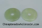 NGP1378 7*50mm - 8*55mm donut flower jade gemstone pendants