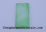 NGP138 2pcs 30*40mm rectangle dyed white jade gemstone pendants