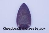 NGP143 2pcs 30*60mm teardrop kunzite gemstone pendants