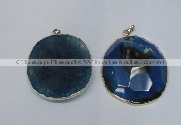 NGP1529 50*55mm - 55*60mm freeform druzy agate pendants