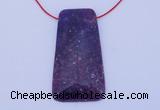 NGP158 2pcs 28*55mm trapezoid kunzite gemstone pendants