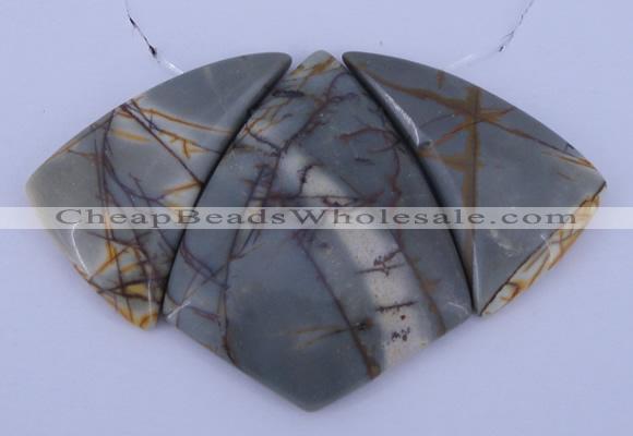 NGP16 Picasso jasper gemstone pendants set jewelry wholesale