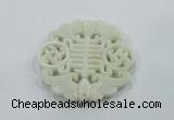 NGP1601 65*68mm Carved natural hetian jade pendants wholesale