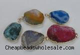 NGP1672 30*40mm - 35*45mm freeform agate gemstone pendants