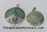 NGP1691 30*35mm - 35*40mm freeform agate gemstone pendants