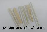 NGP1760 6*55mm - 8*80mm sticks white crystal beads pendants