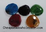 NGP1770 40*45mm - 50*55mm freeform agate gemstone pendants