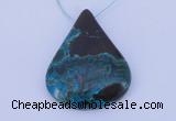 NGP187 30*45mm chrysocolla gemstone pendant jewelry wholesale