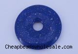 NGP218 7*50mm fashion dyed lapis lazuli gemstone donut pendant