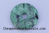 NGP219 5*30mm fashion african turquoise gemstone donut pendant