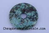 NGP220 7*40mm fashion african turquoise gemstone donut pendant