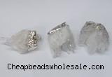 NGP2255 30*35mm - 35*40mm nuggets druzy quartz pendants