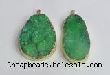 NGP2474 45*55mm - 50*65mm freeform druzy agate pendants wholesale