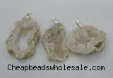 NGP2700 30*40mm - 50*65mm freeform druzy agate pendants