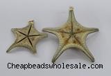 NGP2761 50*55mm - 75*85mm starfish pendants wholesale