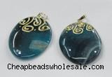 NGP2831 30*35mm - 35*45mm freeform agate gemstone pendants wholesale