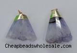 NGP2962 20*35mm - 30*45mm freeform druzy agate pendants