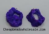 NGP3189 30*40mm - 45*50mm freeform druzy agate pendants