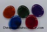 NGP3236 42*52mm - 45*55mm freeform agate gemstone pendants