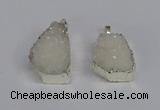 NGP3456 20*30mm - 25*35mm freeform druzy agate pendants wholesale