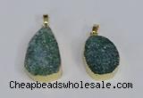 NGP3479 18*25mm - 20*30mm freeform druzy agate gemstone pendants