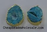 NGP3758 30*40mm - 40*50mm freeform druzy agate pendants