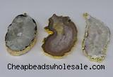 NGP3922 35*50mm - 45*65mm freeform druzy agate pendants wholesale