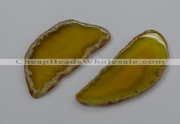 NGP4246 30*50mm - 45*75mm freefrom agate pendants wholesale