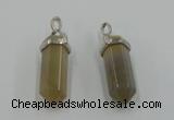 NGP5011 8*30mm sticks agate gemstone pendants wholesale