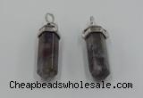 NGP5012 8*30mm sticks Indian agate gemstone pendants wholesale