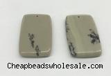 NGP5526 30*50mm - 35*55mm rectangle jasper pendants wholesale