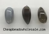 NGP5545 14*40mm - 23*58mm teardrop agate gemstone pendants