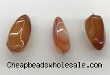 NGP5546 14*40mm - 23*58mm teardrop agate gemstone pendants