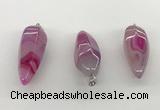 NGP5547 14*40mm - 23*58mm teardrop agate gemstone pendants