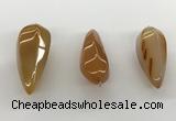 NGP5553 14*40mm - 23*58mm teardrop agate gemstone pendants