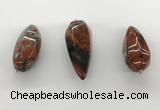 NGP5558 14*40mm - 23*58mm teardrop brecciated jasper pendants