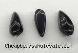 NGP5561 14*40mm - 23*58mm teardrop blue goldstone pendants