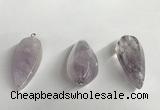 NGP5567 18*40mm - 23*58mm teardrop lavender amethyst pendants