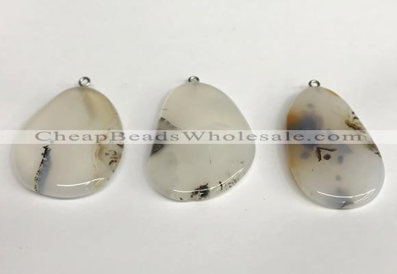 NGP5736 25*38mm - 32*45mm freeform agate pendants wholesale