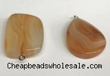 NGP5738 25*35mm freeform agate gemstone pendants wholesale