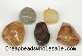 NGP5744 22*28mm - 30*45mm nuggets agate pendants wholesale