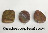 NGP5752 30*40mm freeform agate gemstone pendants wholesale