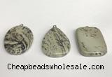 NGP5761 30*40mm freefrom jasper gemstone pendants wholesale