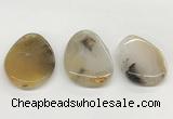 NGP5779 35*50mm - 38*55mm freeform agate slab pendants