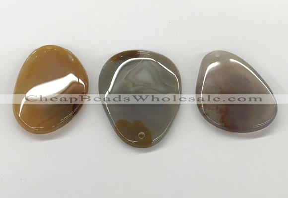 NGP5781 30*48mm - 40*55mm freeform agate slab pendants