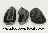 NGP5787 30*55mm - 45*65mm freeform agate slab pendants