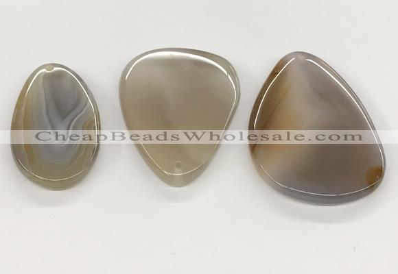 NGP5790 28*50mm - 45*65mm freeform agate slab pendants