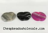 NGP5807 38*43mm apple agate gemstone pendants wholesale